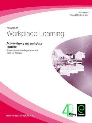cover image of Journal of Workplace Learning, Volume 19, Issue 6